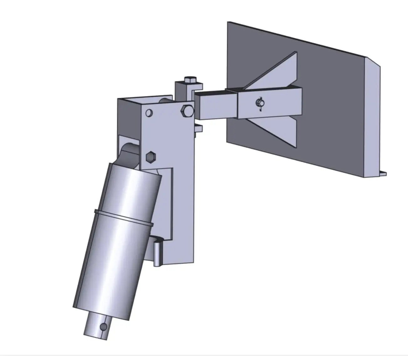 Custom auger attachment, engineered from scratch for a mini skid steer.